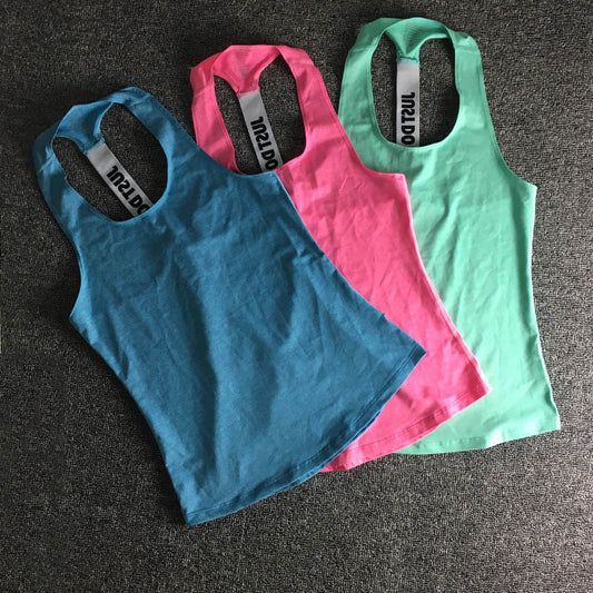 Women Sleeveless Fitness Vest - Commercial Universe Boutique 