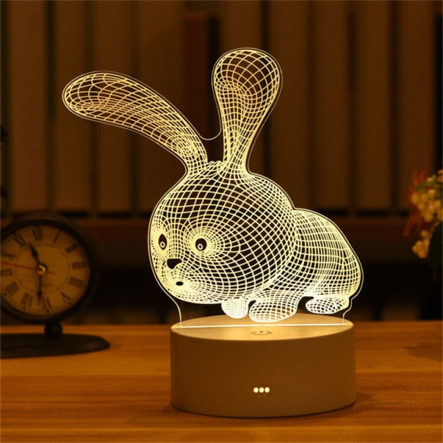 Romantic 3D Lamp - Commercial Universe Boutique 