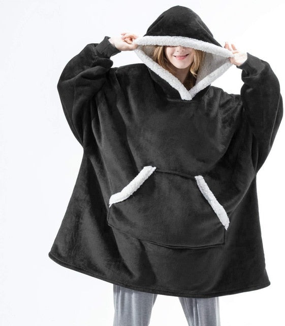 Large Hoodie Blanket With Sleeves - Commercial Universe Boutique 