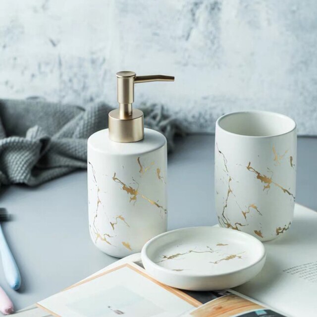 Imitation Marble Bathroom Accessory - Commercial Universe Boutique 