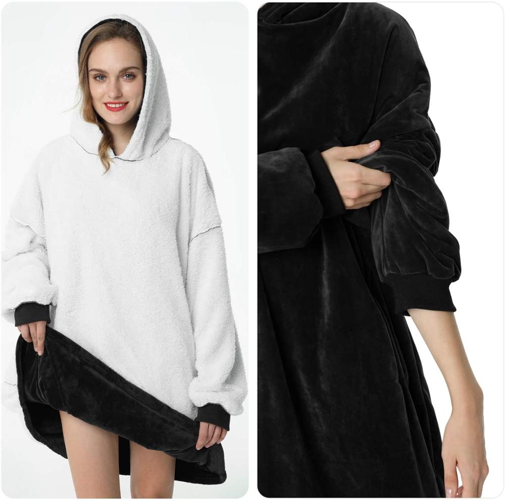 Large Hoodie Blanket With Sleeves - Commercial Universe Boutique 