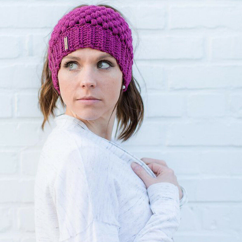 Winter Knitted Women's Ponytail Hats - Commercial Universe Boutique 