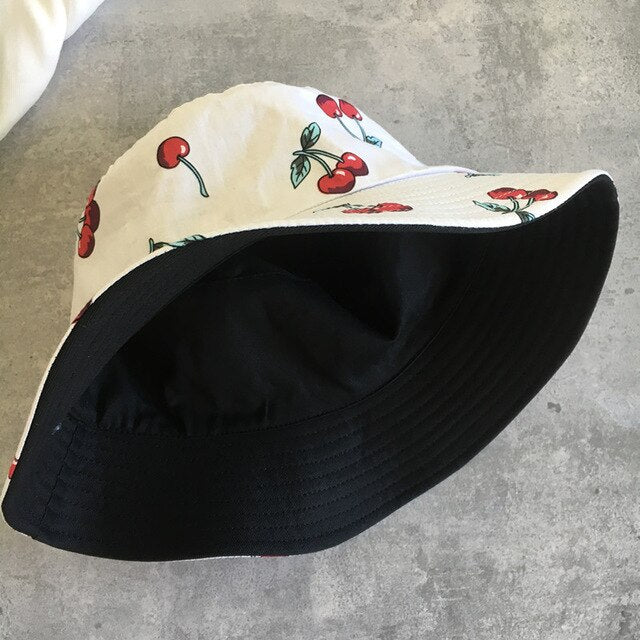 Cherry print Bucket Fisherman Hat - Commercial Universe Boutique 