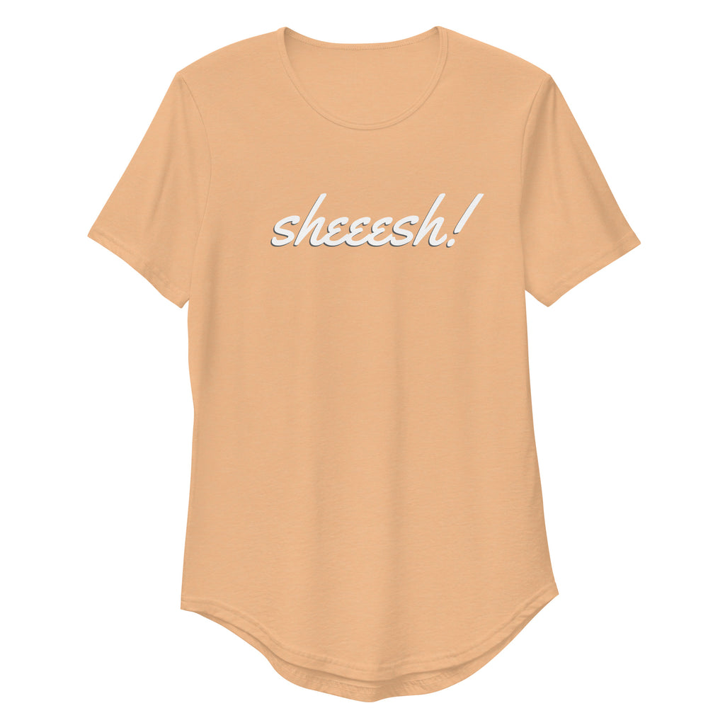 Sheeesh Men's Curved Hem T-Shirt