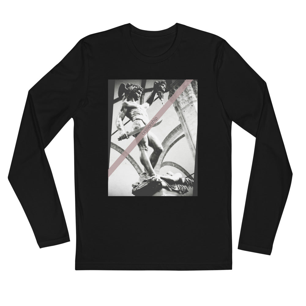 Medusa Melee Long Sleeve Fitted Crew - Commercial Universe Boutique 