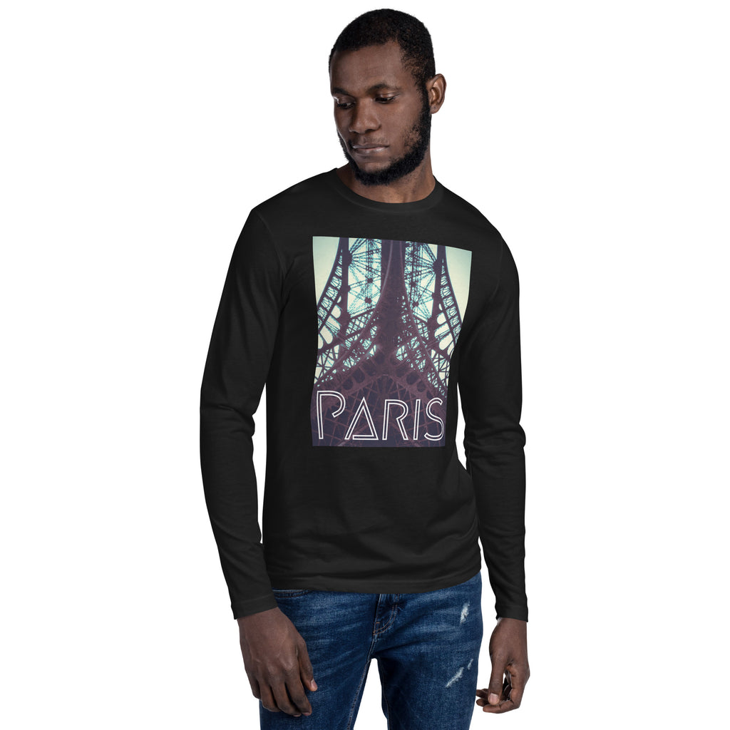 When in Paris Long Sleeve Fitted Crew - Commercial Universe Boutique 