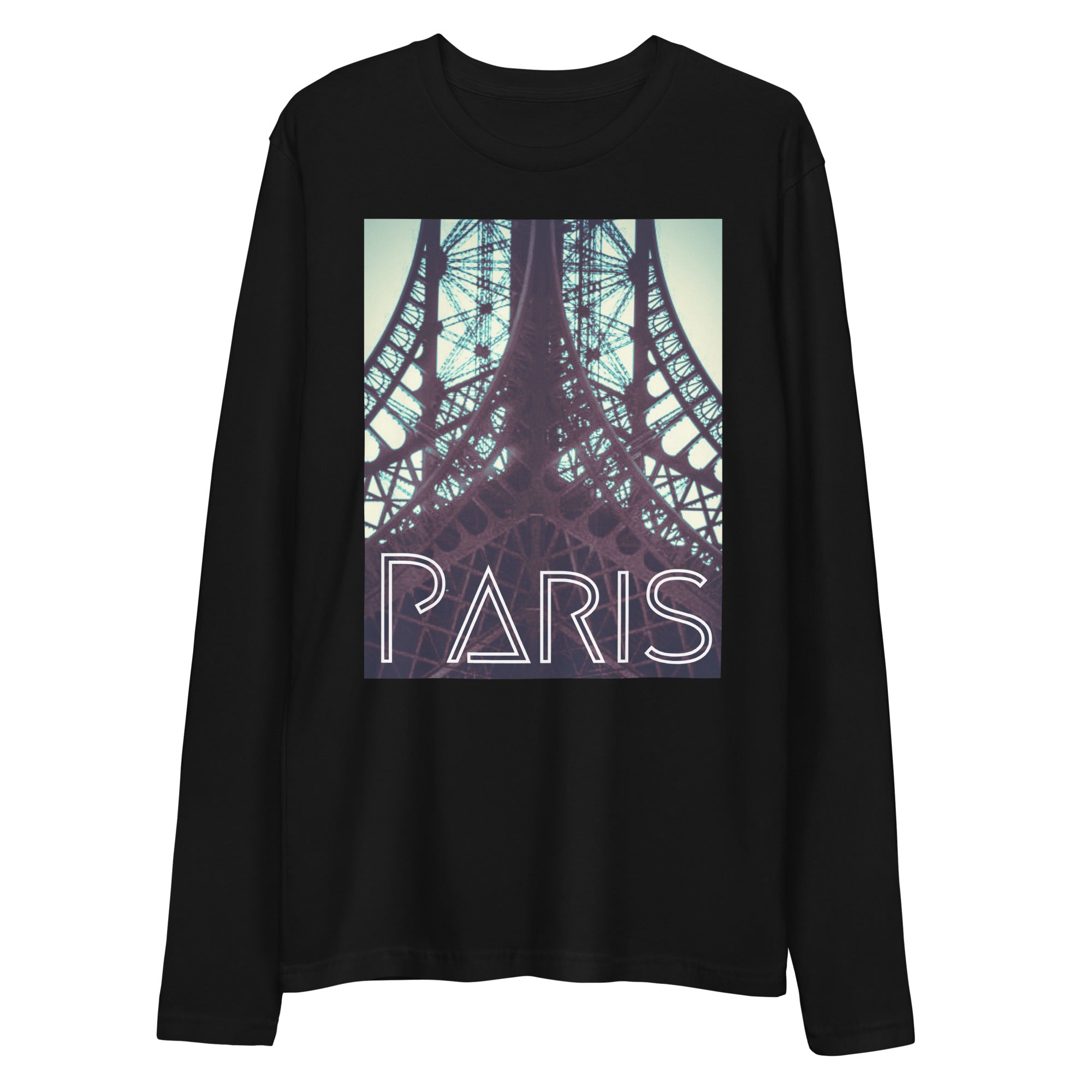 When in Paris Long Sleeve Fitted Crew - Commercial Universe Boutique 