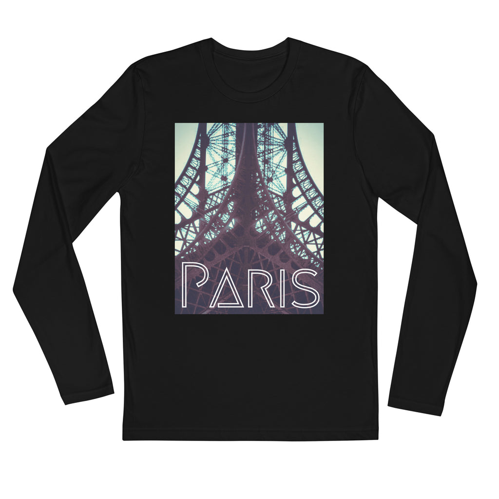 When in Paris Long Sleeve Fitted Crew - Commercial Universe Boutique 