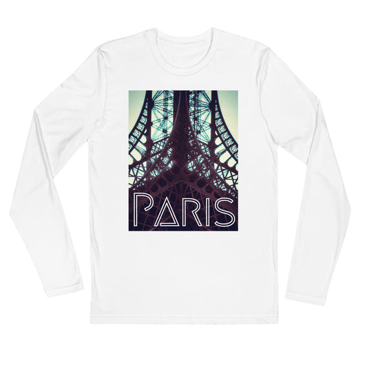 When in Paris Long Sleeve Fitted Crew - Commercial Universe Boutique 