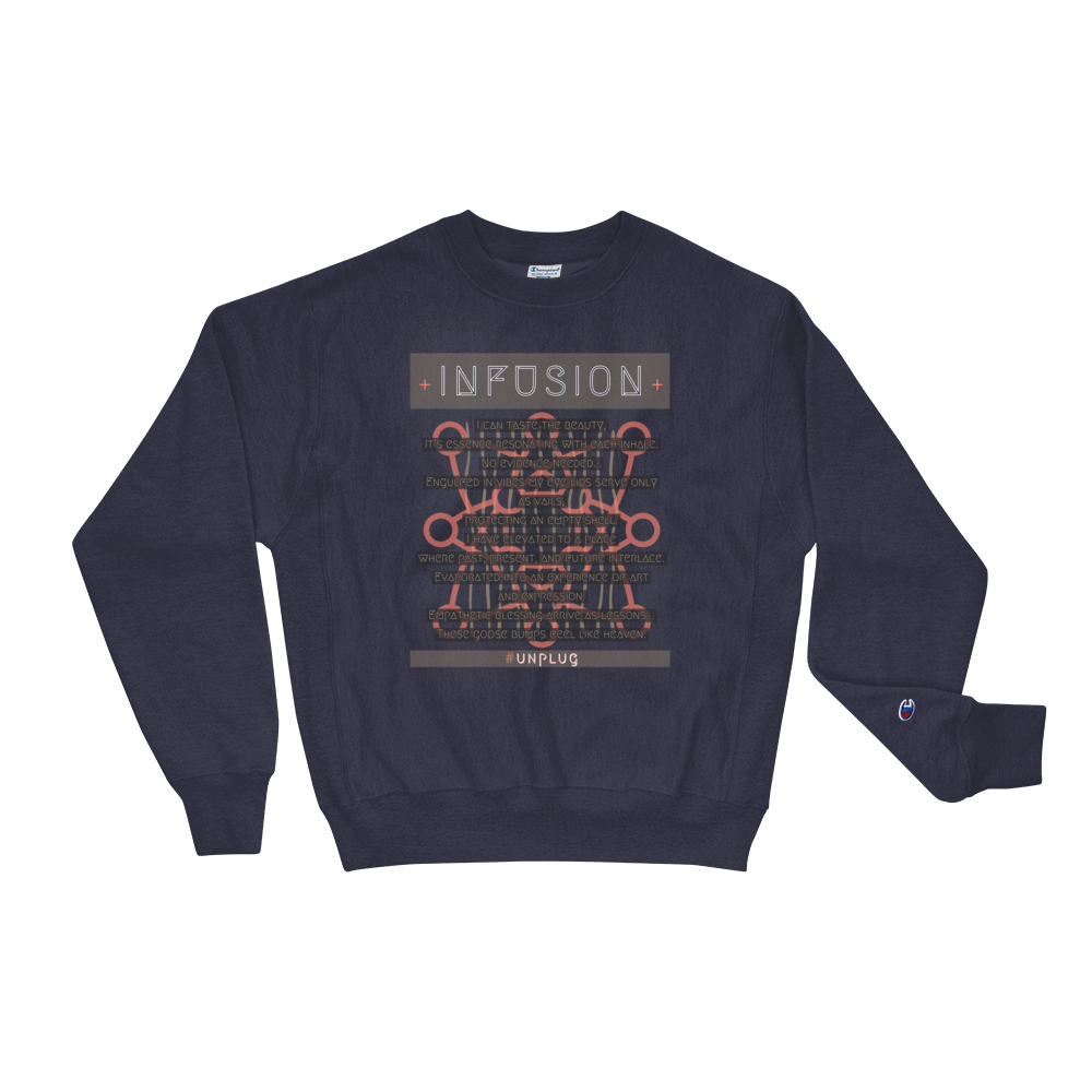 Poetry Infusion Champion Sweatshirt - Commercial Universe