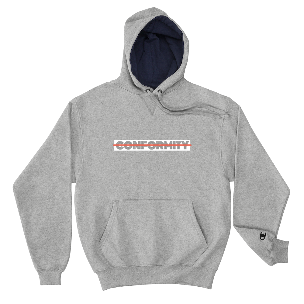 Conformity Unplugged Champion Hoodie - Commercial Universe