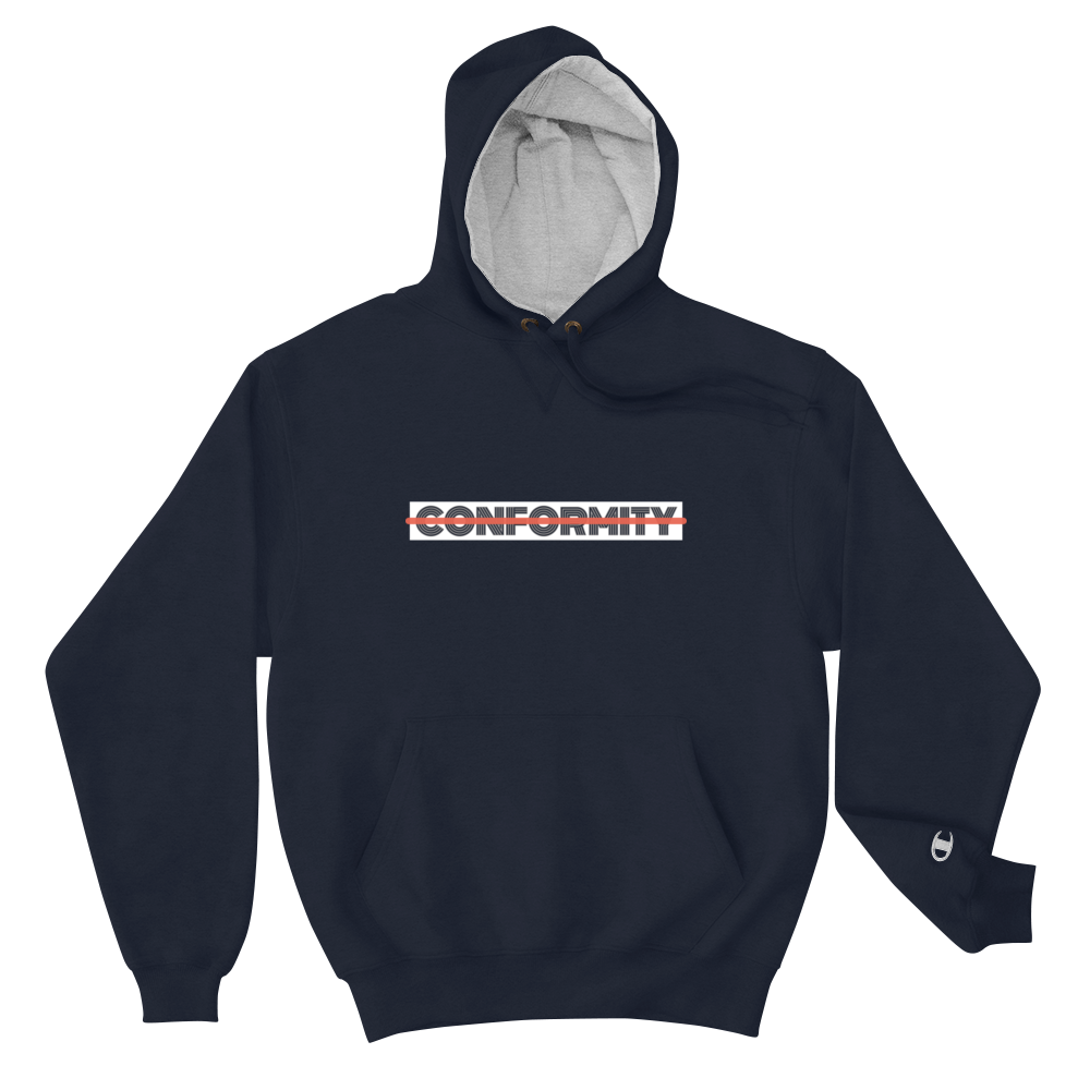 Conformity Unplugged Champion Hoodie - Commercial Universe