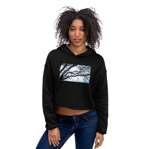 Serious Squirrel Crop Hoodie - Commercial Universe