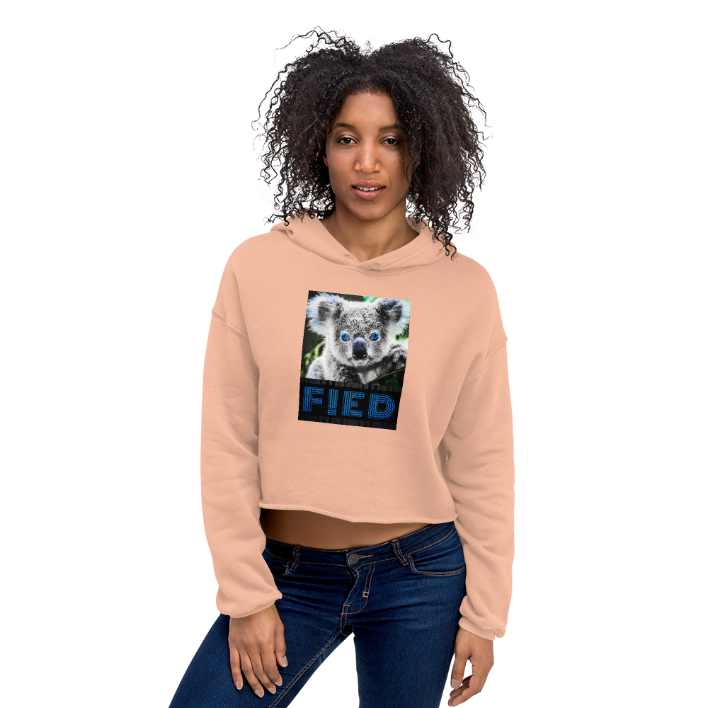 Koala-Fied Crop Hoodie - Commercial Universe