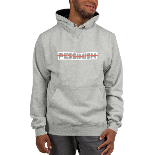 Pessimism Unplugged Champion Hoodie - Commercial Universe