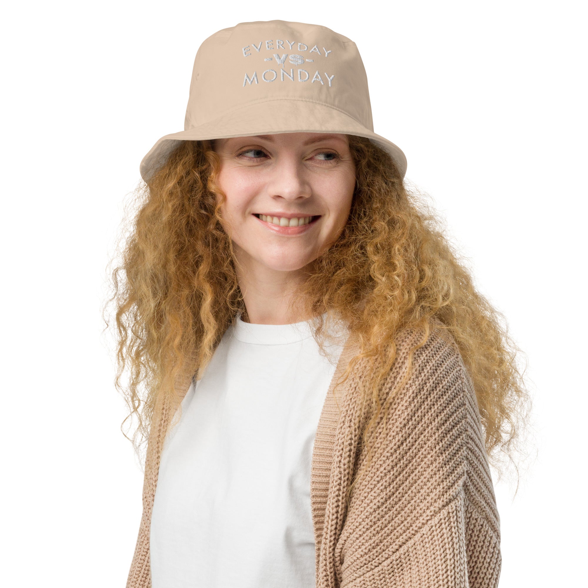 Everyday vs Monday Organic bucket hat - Commercial Universe Boutique 