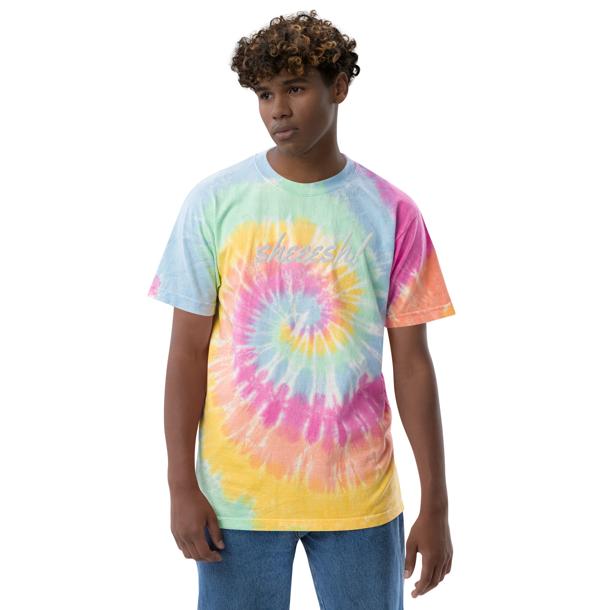 SHEEESH! Oversized tie-dye t-shirt