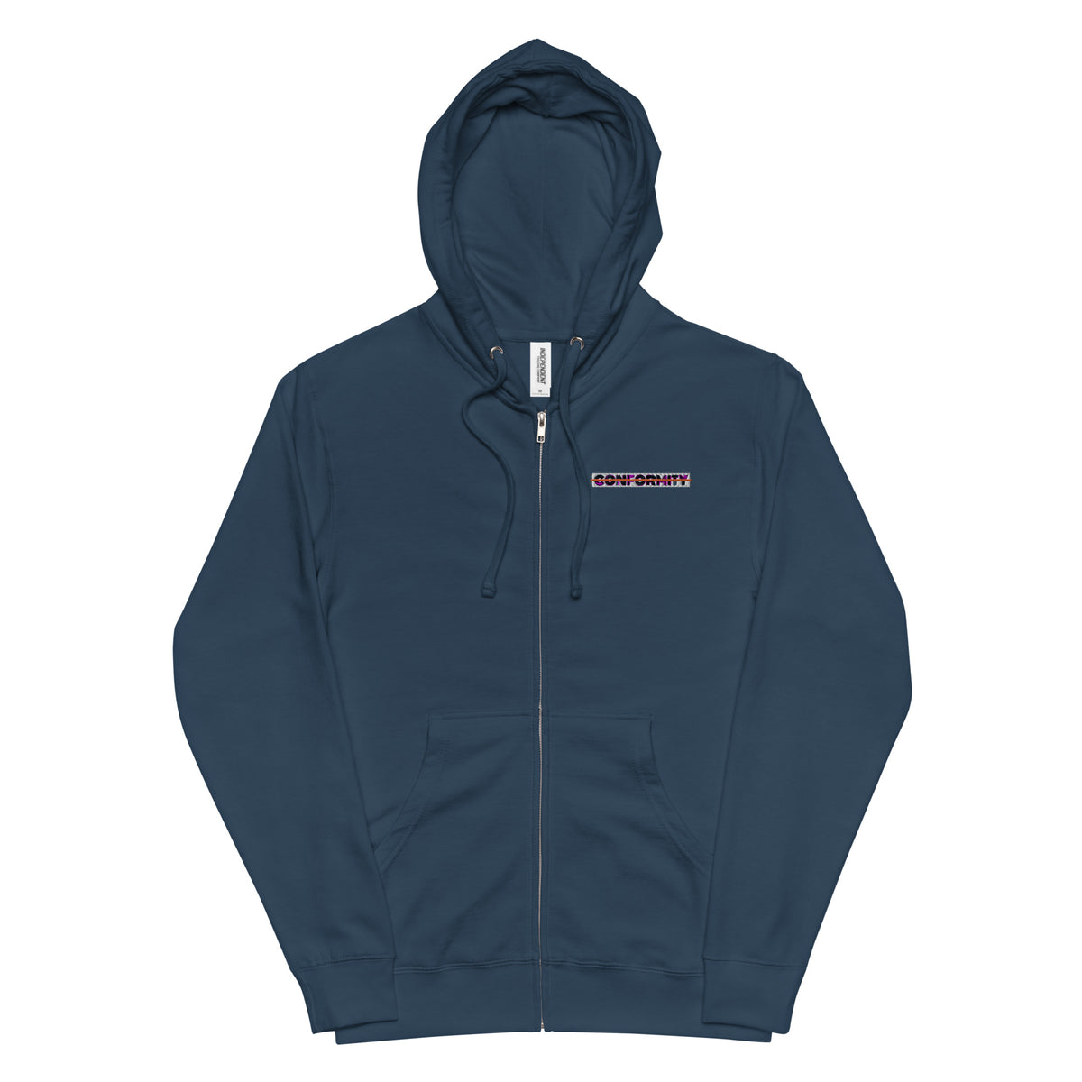 Muse + Conformity Unisex fleece zip up hoodie