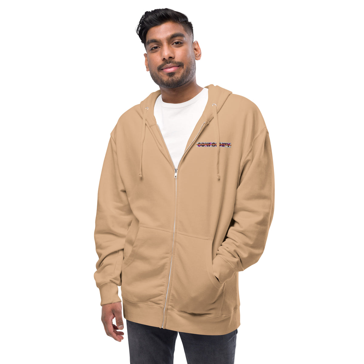 Muse + Conformity Unisex fleece zip up hoodie