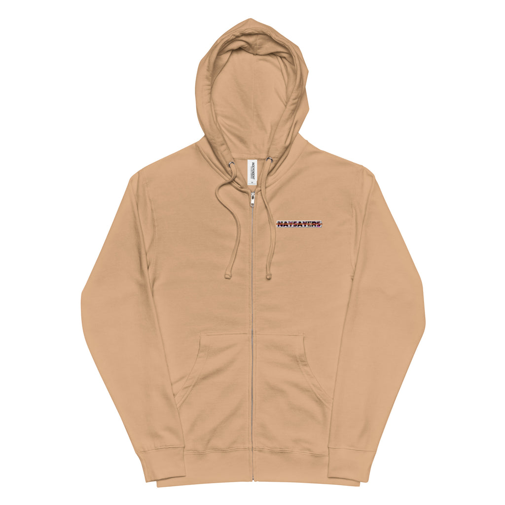 Say Less Unisex fleece zip up hoodie