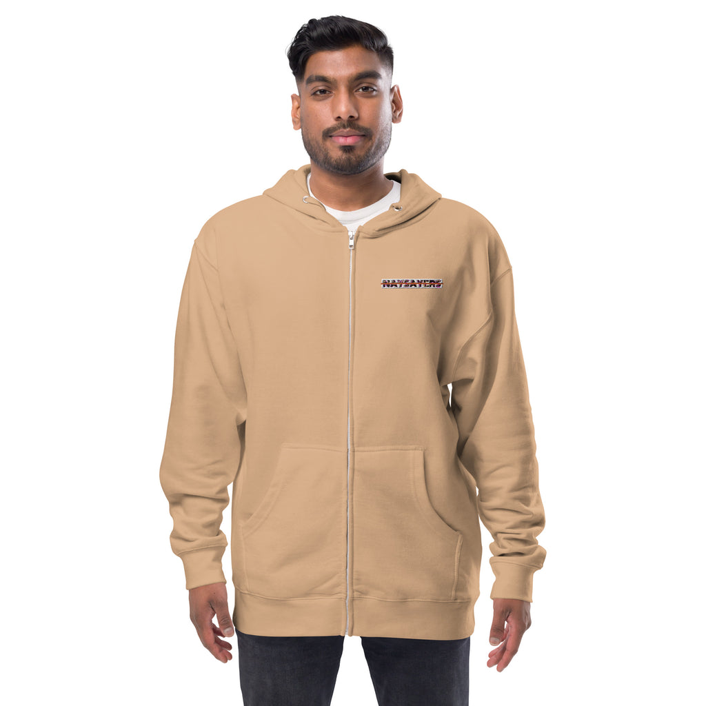 Say Less Unisex fleece zip up hoodie