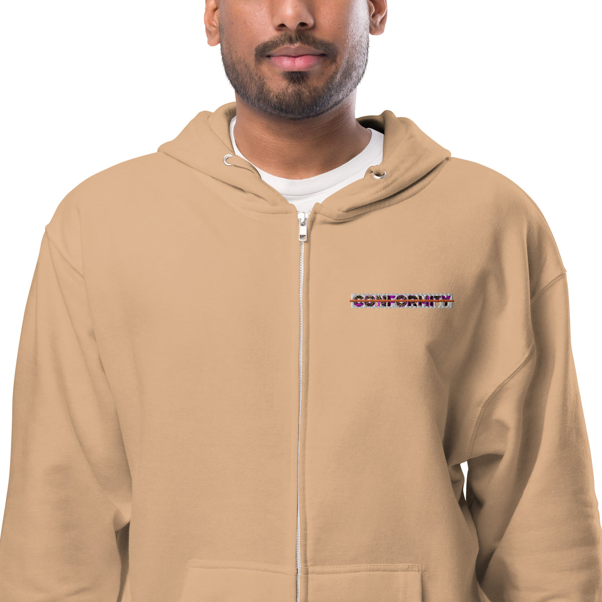 Muse + Conformity Unisex fleece zip up hoodie