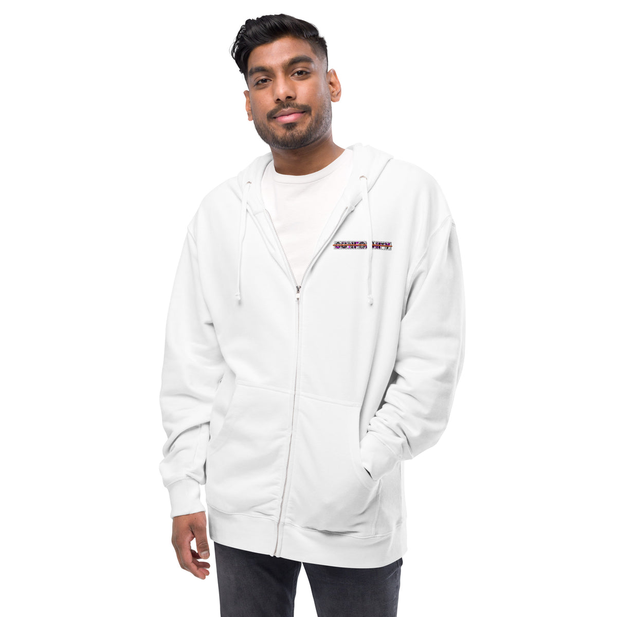 Muse + Conformity Unisex fleece zip up hoodie