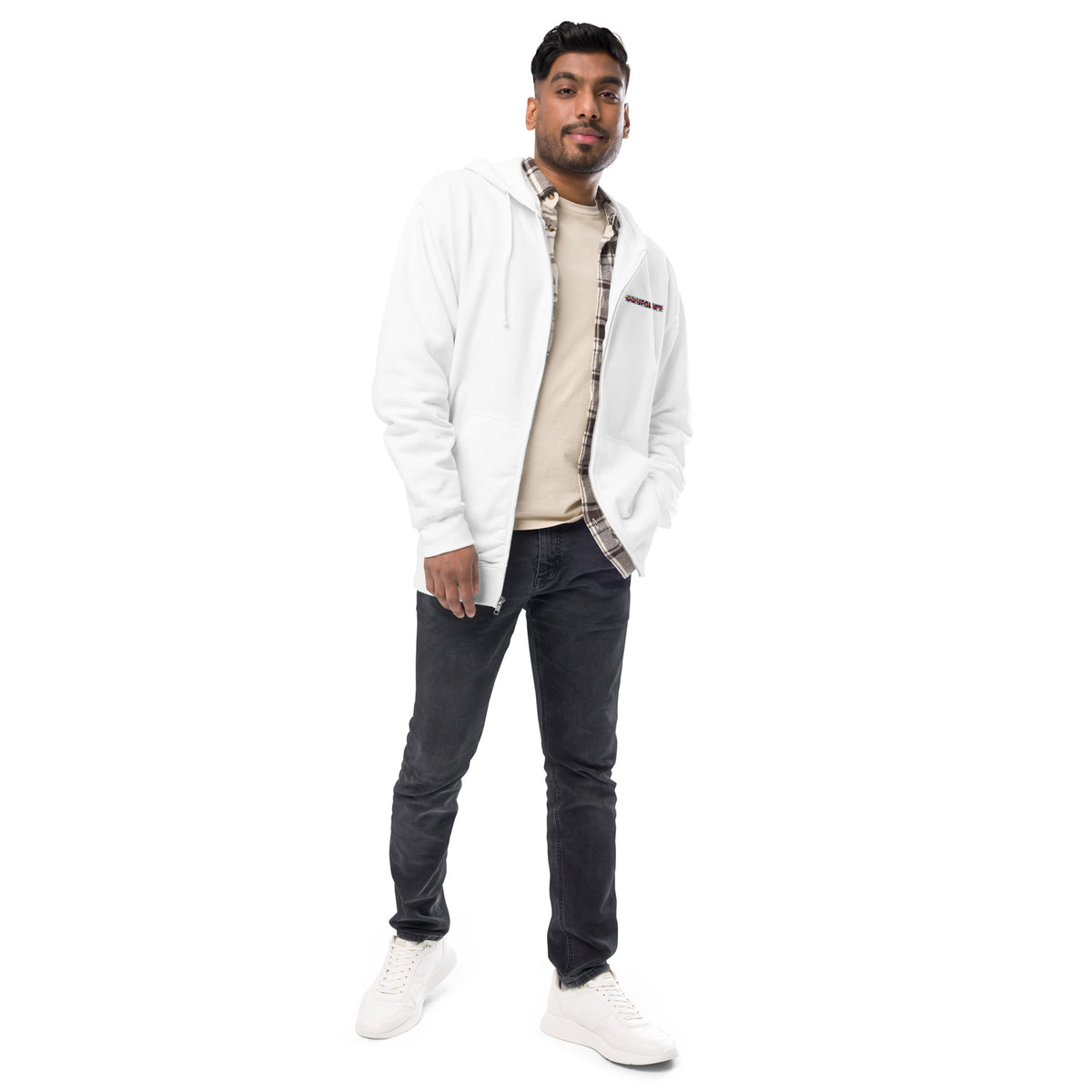 Muse + Conformity Unisex fleece zip up hoodie