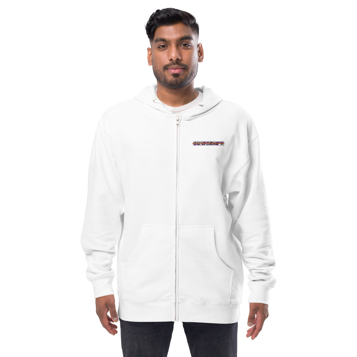 Muse + Conformity Unisex fleece zip up hoodie