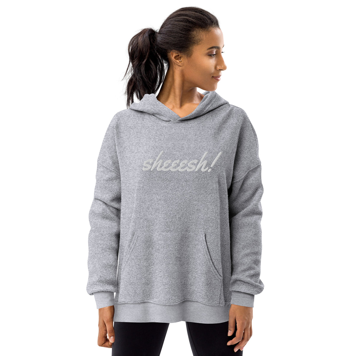 Sheesh! Unisex sueded fleece hoodie