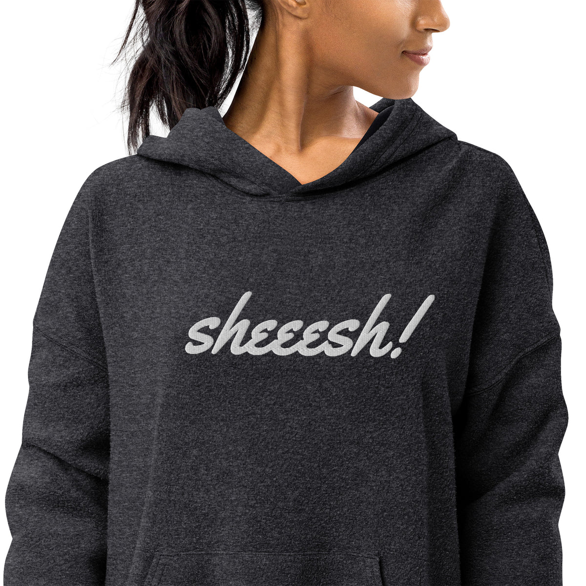 Sheesh! Unisex sueded fleece hoodie