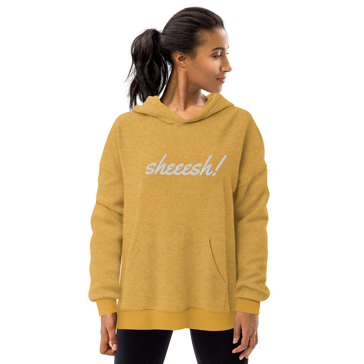 Sheesh! Unisex sueded fleece hoodie