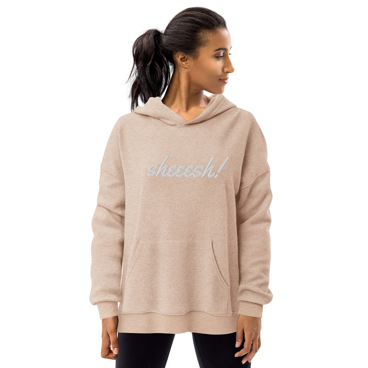 Sheesh! Unisex sueded fleece hoodie