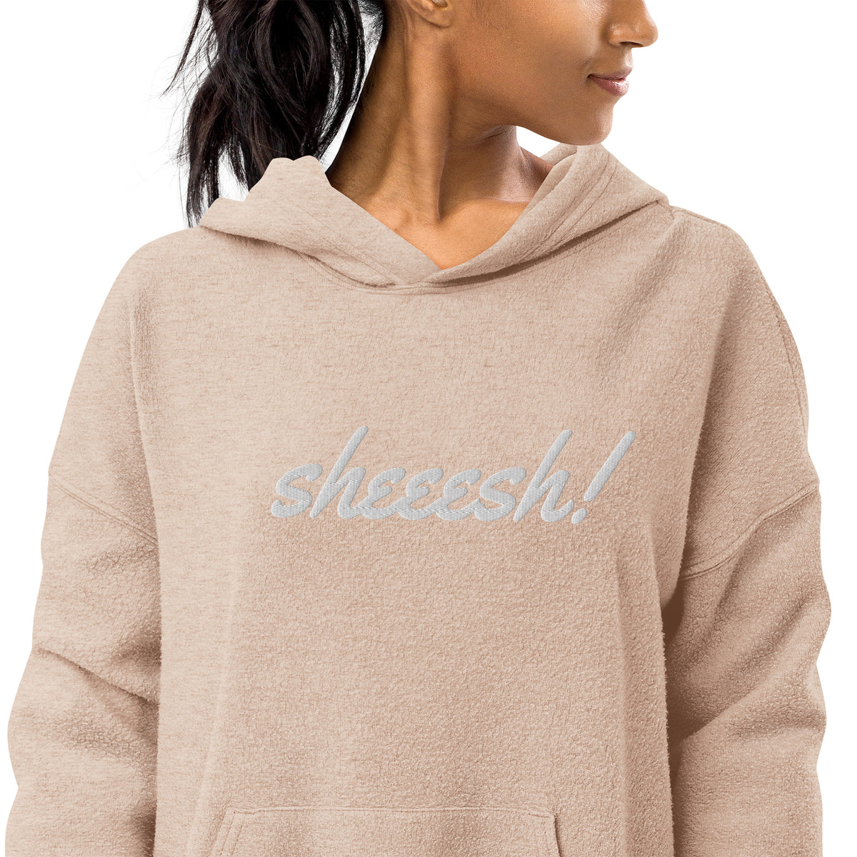 Sheesh! Unisex sueded fleece hoodie