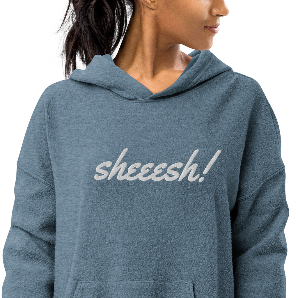 Sheesh! Unisex sueded fleece hoodie